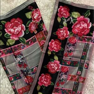 AUTHENTIC FLORAL SILK KENZO SCARF FROM JAPAN